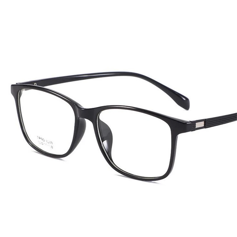 Black Frame Литературные студенческие очки для близорукости унисекс 1,56 асферические линзы очки по рецепту прозрачная оправа от 0 до 0,5 до 6,0 - Цвет оправы: Black Frame