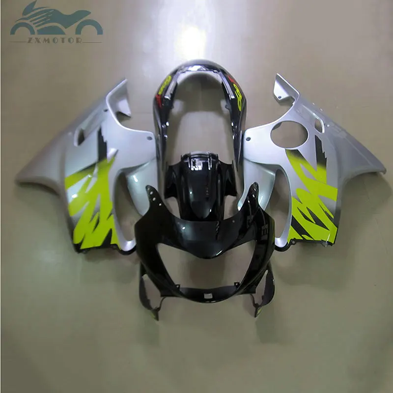 Высококачественные обтекатели для мотоциклов HONDA CBR 600 F4 1999 2000 серебряные