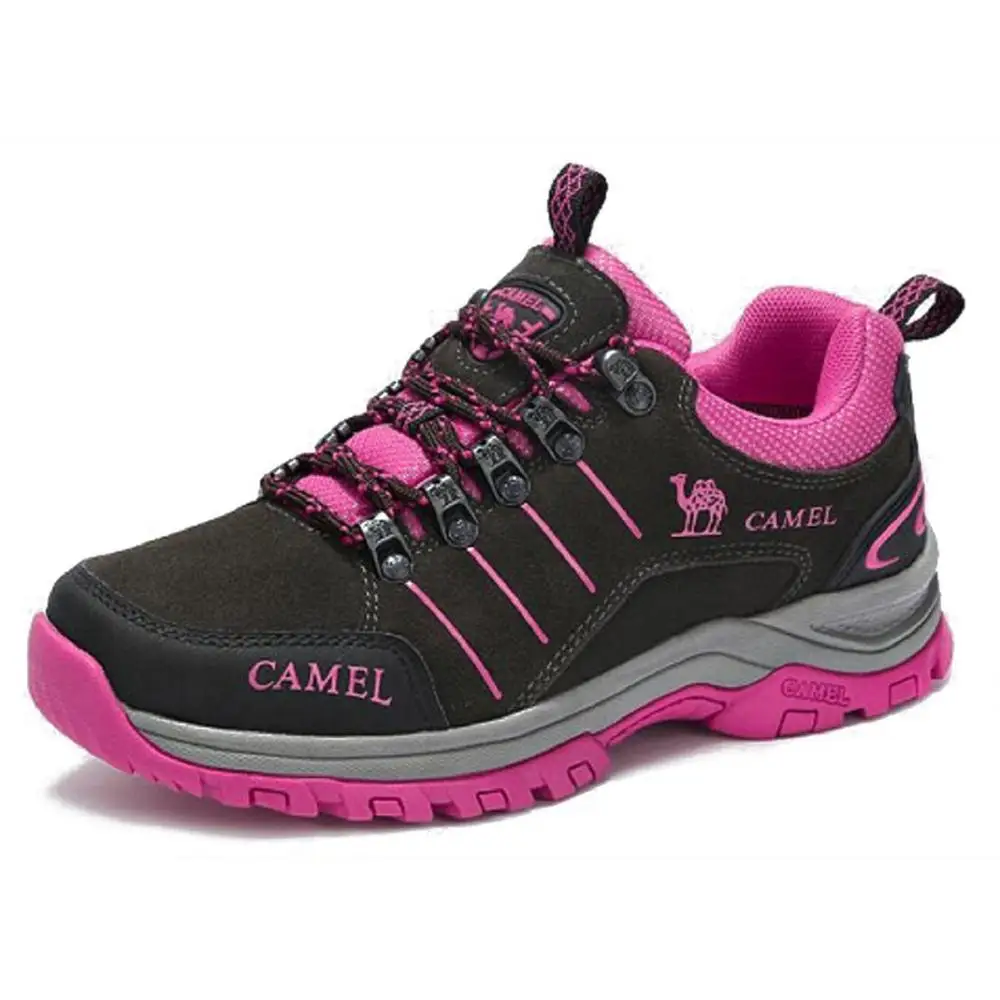 CAMEL/Женская обувь для походов на открытом воздухе; амортизирующая противоскользящая обувь для путешествий, кемпинга, трекинга - Цвет: Carbon Grey