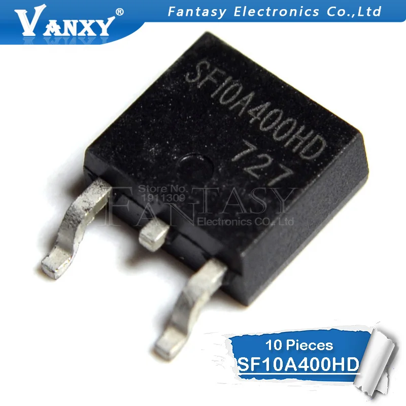 10 шт SF10A400HD TO-252 SF10A400 TO252 10A400 SF10A400H фонарь | Электронные компоненты и принадлежности