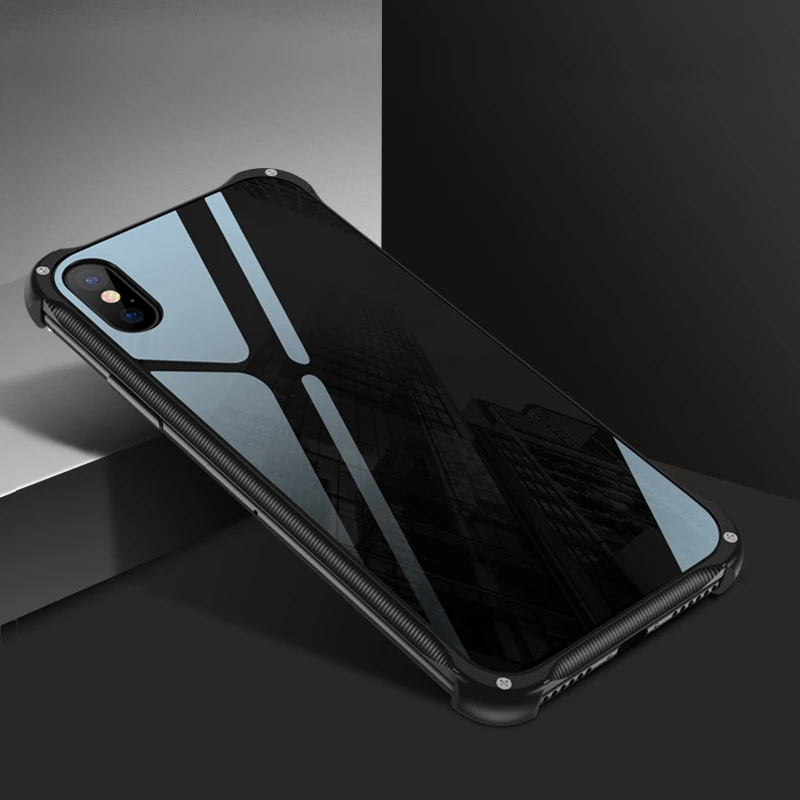 Металлический бампер 2 в 1 новый дизайн деревянный чехол с рисунком для iPhone X XR XS MAX
