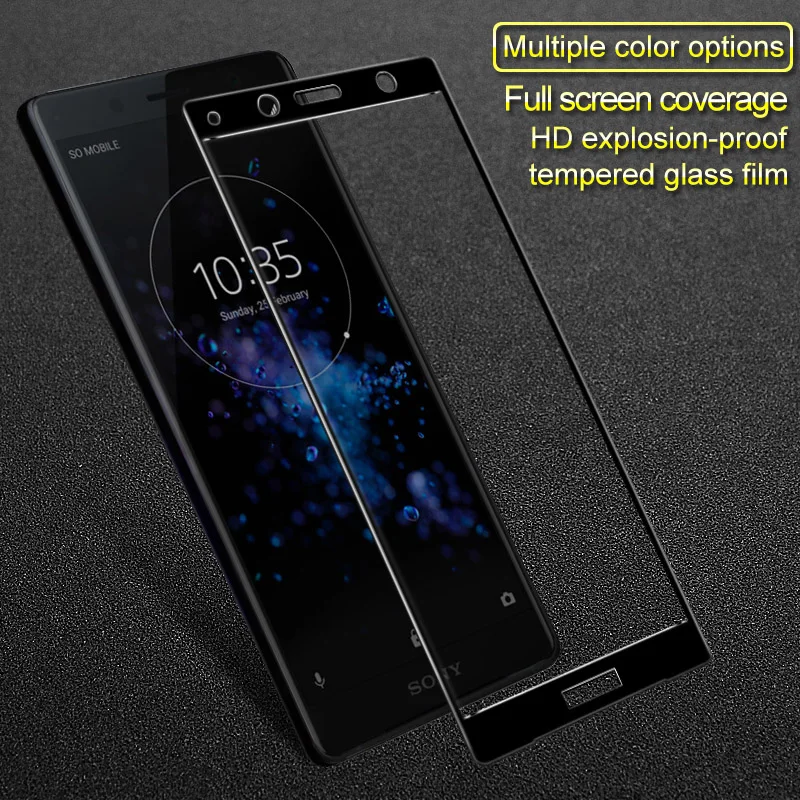 Для Sony Xperia XZ2 Compact H8314 Dual Sim H8324 смартфон мобильный 9H 2.5D закалённое стекло IMAK полное