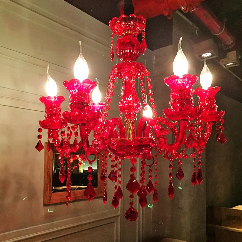 Кофейная Люстра для магазина 6 цветов художественная кристальная люстра бар