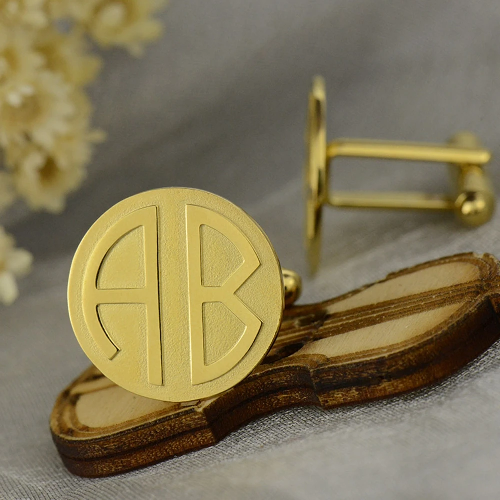 Sweey Прямая поставка персонализированные мужские запонки с гравировкой
