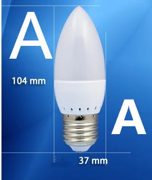 Светодиодные лампы в форме кончика/хвоста 3 Вт 5 E14 E27 2835SMD 10 шт./лот Холодный/теплый