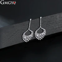 gmgyq simple design black electroplating drop earrings for women fashion jewelry 2018 aretes para mujer handmade jewelry