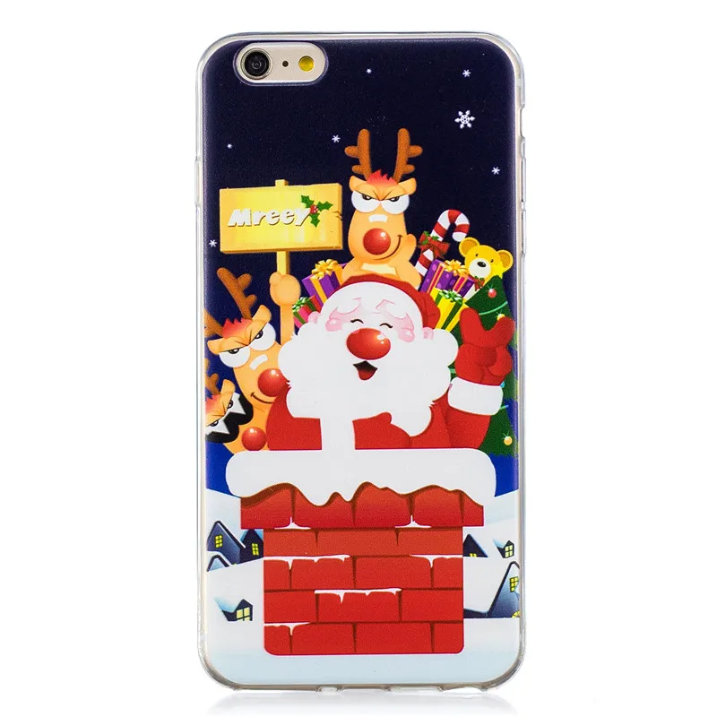 Рождественский фестиваль стиль три сапоги Merry узор телефон чехол для iPhone 6 6S Plus