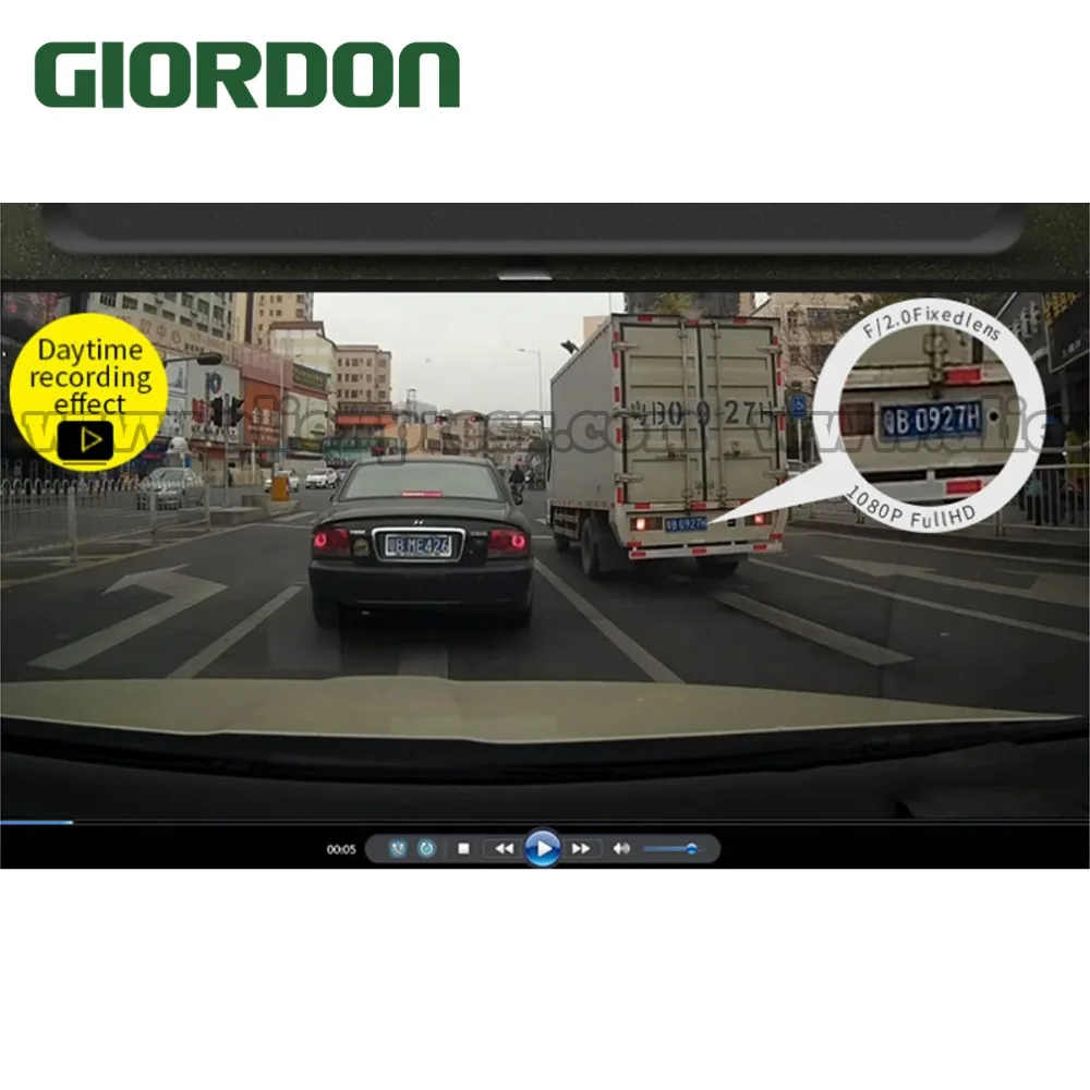 Автомобильный видеорегистратор Full HD 1080P DVR с углом обзора 170 градусов, видеорегистратор с функцией ночного видения