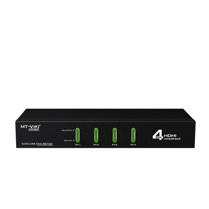 MT Viki 4 портовый HDMI KVM переключатель Hotkey автоматическое сканирование USB