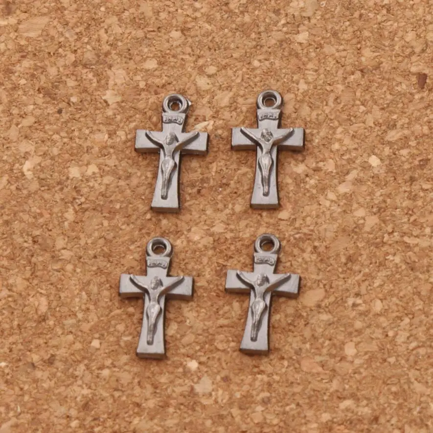 Бусины шармы в форме Креста с распятием 5 цветов аксессуары для ювелирных изделий