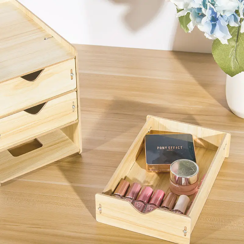 Coloffice деревянный многослойный ящик для хранения Шкаф Бесплатная комбинация