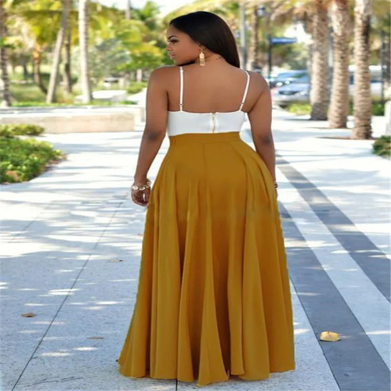 Летняя Новинка 2017 г. женские длинные платья шить Разделение ремень Платья для