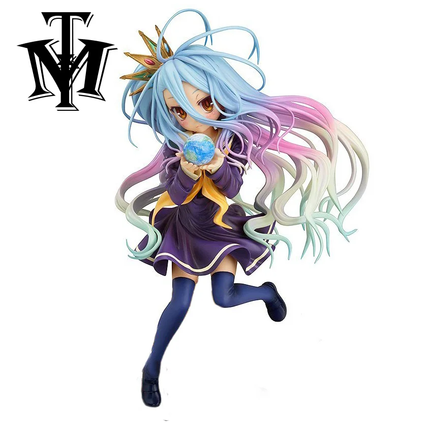 Аниме игра мультфильм фильм фигурку модель без игры жизни 2 Широ ПВХ игрушка 1/7