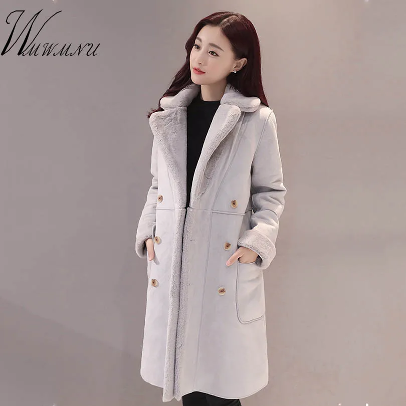 Wmwmnu женственное пальто 2017 Осень зима Для женщин простой кашемир Макси длинное
