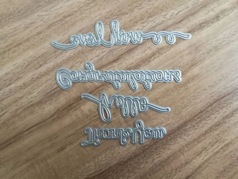 

Metal greeting speech wish words cutting Dies Stencils for DIY Scrapbooking/photo album Decorative Embossing DIY Paper Cards