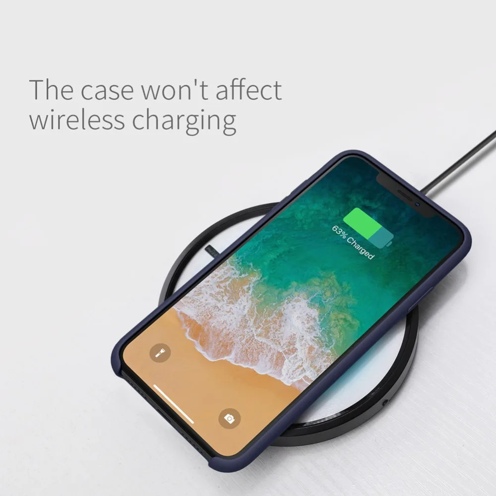 Для Apple iphone XR чехол Nillkin жидкий силиконовый гибкий чистый Чехол ударопрочный защитный чехол для iphone 6,1