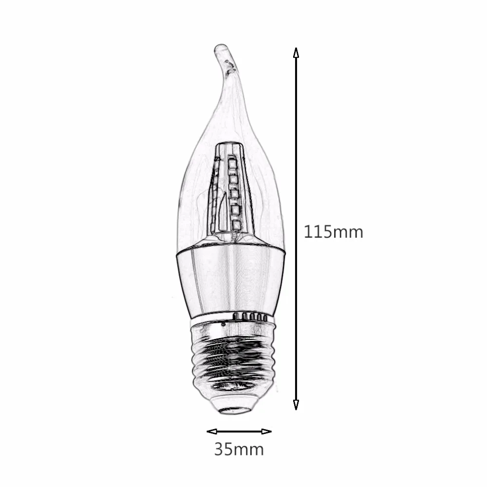 ICOCO креативный домашний свет E27 LED AC220V 50/60 Гц 5 Вт энергосберегающая лампа