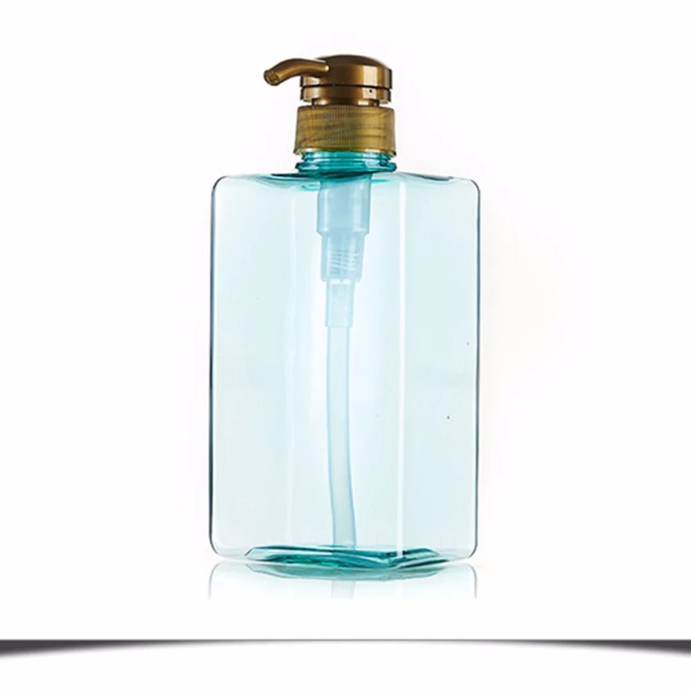 600 мл портативный прямоугольный дозатор мыла раздельная пустая бутылка с прессом