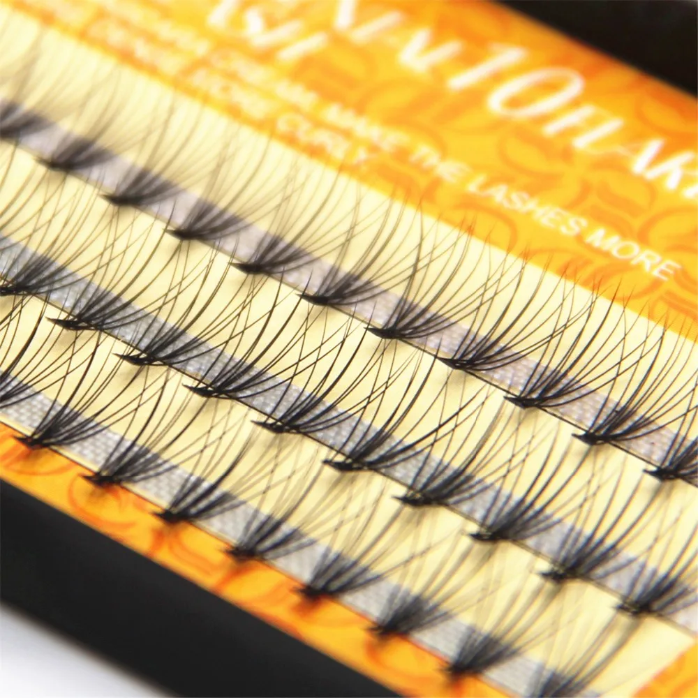 

Star colors Natural C Curl 0.12mm 8/10/12mm Black Individual False Eyelashes Silk Eyelash Extension Design thick 10 Flares