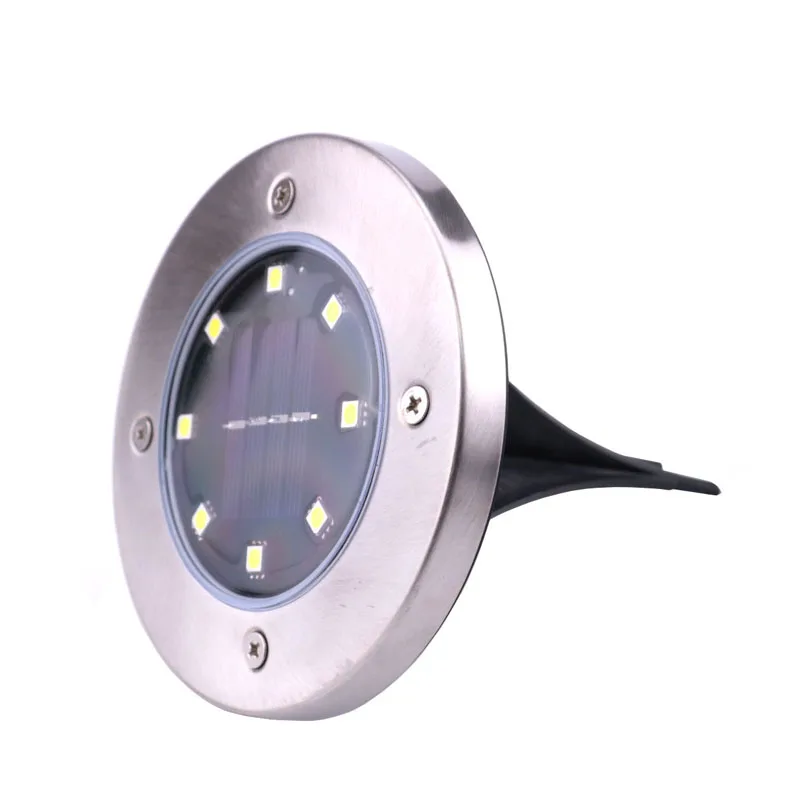 Мини светодиодная лампа для сада и лужайки на солнечных батареях 4 светодиода 8