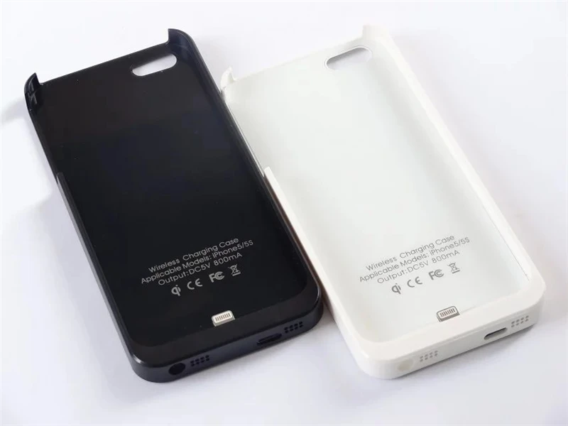 QI Беспроводное зарядное устройство зарядный приемник чехол для Apple iPhone 5 5S SE 6 6S 7 Plus микро USB зарядное устройство задняя крышка