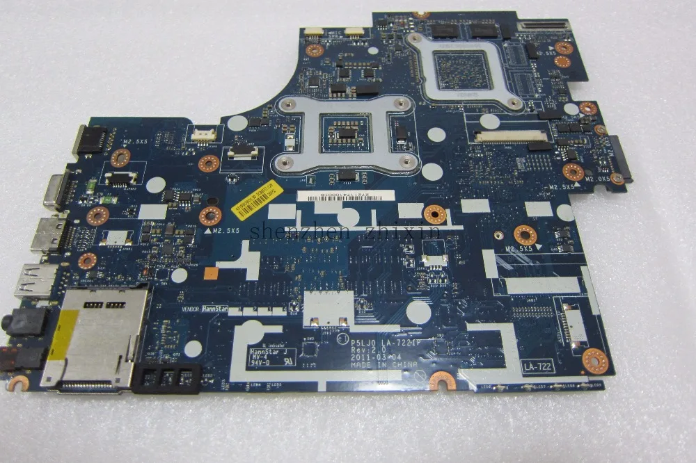Материнская плата для ноутбука Acer aspire 5830 5830T P5LJ0 LA-7221P mbclo02001 PGA989 HM65 с графической