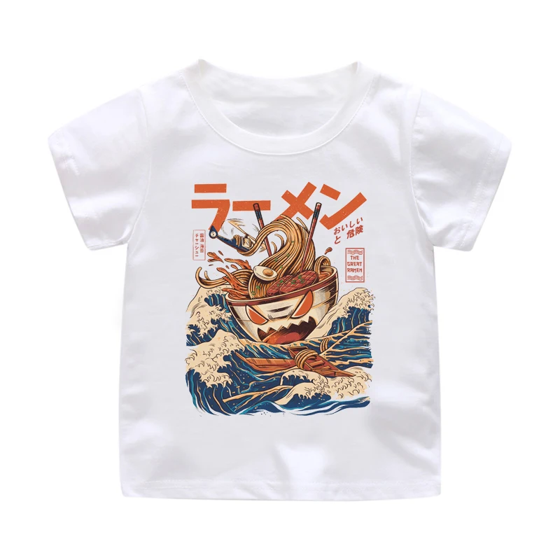 ZSIIBO/футболка для мальчиков Одежда девочек детская одежда с рисунком японского