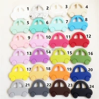 chenkai 20pcs bpa free safe silicone car teether diy baby pacifier dummy teething chewable pendant nursing toy accessories