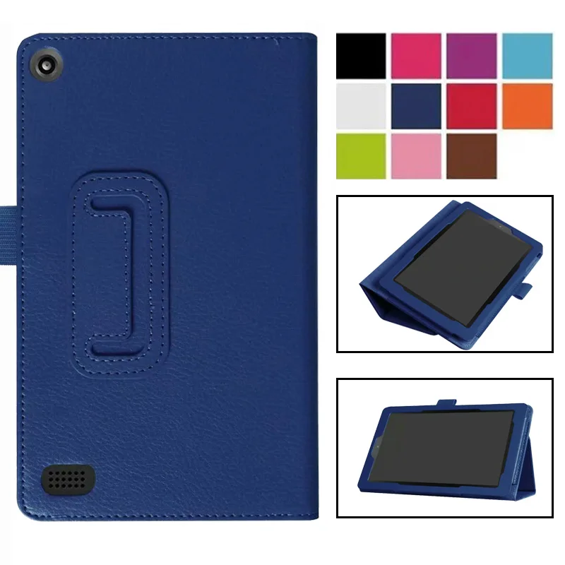 For Amazon Kindle Fire HD 7 2019 2017 Leather Folio Stand Co