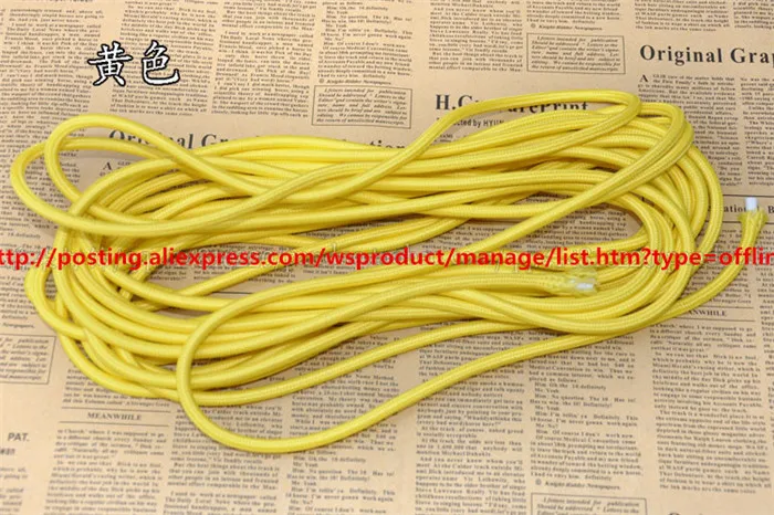 20 м/лот VDE Сертифицированный Ретро 2 х колесный спиннинг линия питания 2x0 75 черная