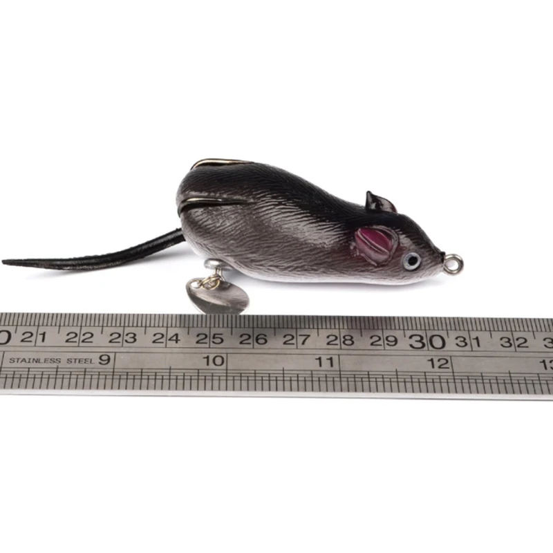 1Pcs Mouse Lure 7cm 17g Fishing Lures Double Hooks Frog With Spoon Artificial Crank Strong For Sea Tools Accessory | Спорт и