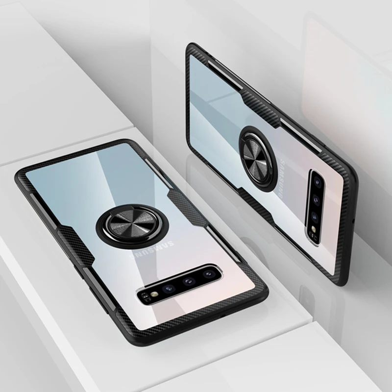 Чехол из закаленного стекла для Samsung Galaxy S9 S10 Note 9 10 Plus M10 M20 M30 чехол с магнитным
