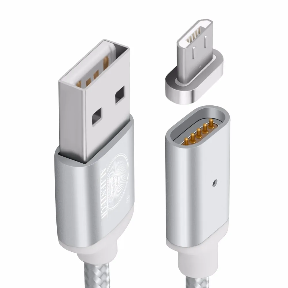 1м 2м 2.4A Быстрая зарядка Магнитная Micro USB кабель Дата синхронизации переходник для зарядного устройства Шнур для Android Samsung S4 S6 S7 Edge LG htc планшеты