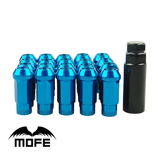 

Mofe 20 шт. 48 мм 50BV30 M12 x P1.25 SR48 стальные гоночные гайки голубые