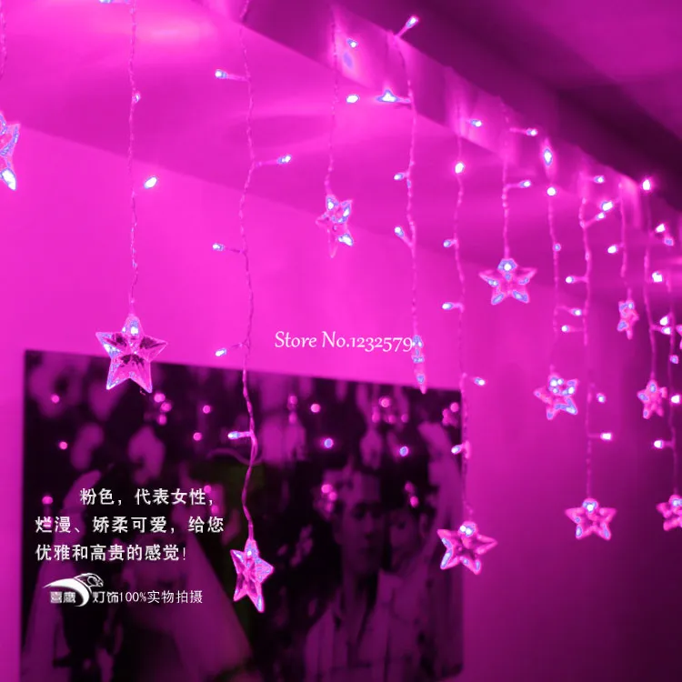 Светодиодные гирлянды рождественское освещение люстра для украшения окон