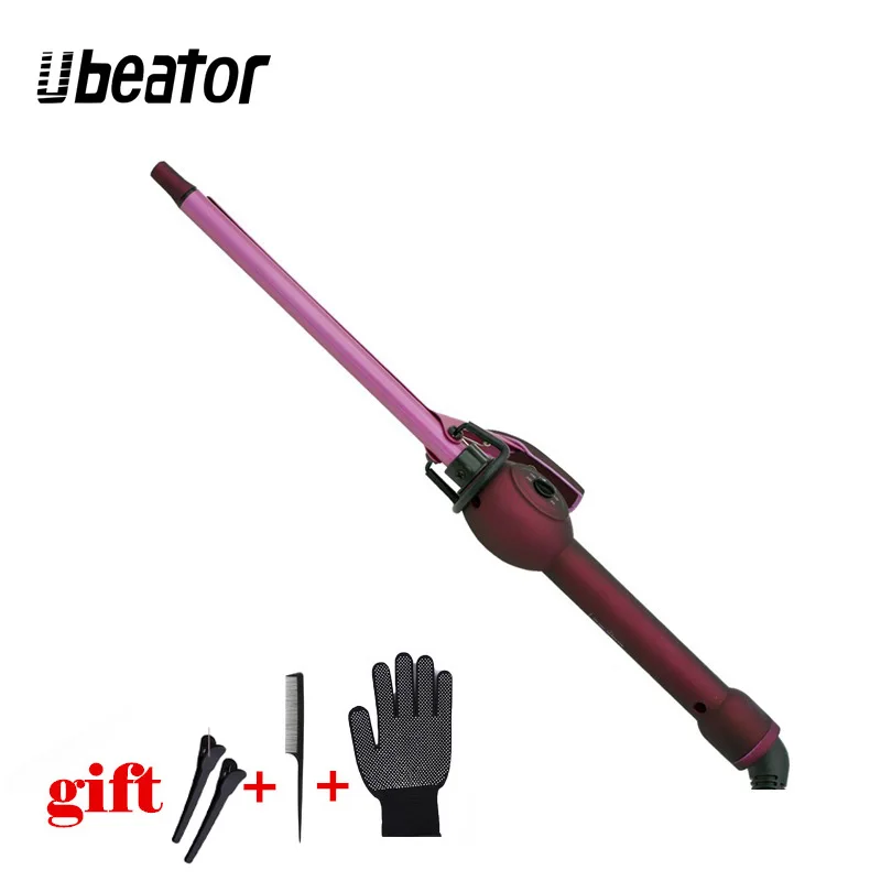 red13mm 9мм13мм16мм щипцы для завивки волос профессиональные щипцы для завивки волос для мужчин супер тонкие и женские салонные щипцы для завивки Волшебные средства для ухода Красота Инструменты для укладки - Цвет: red13mm