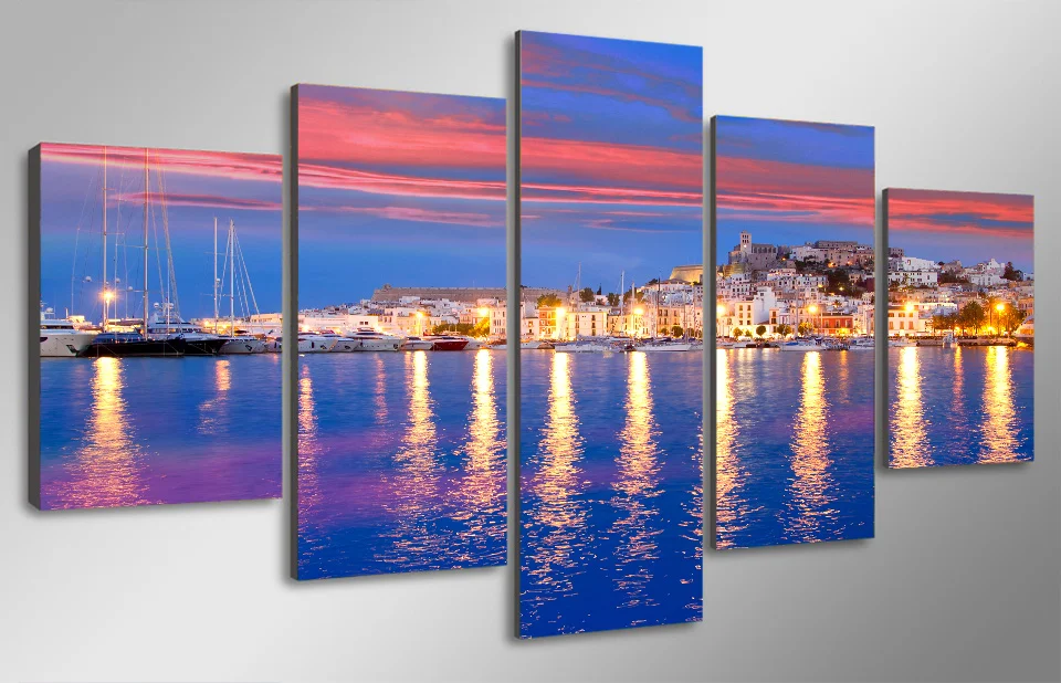 HD с ispaniya eivissa ibiza живопись на холсте Декор печать плаката Холст Бесплатная