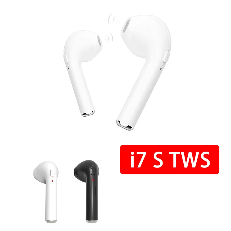 TWS i7 Bluetooth наушники для Iphone XS Max XR X 8 7 Plus samsung huawei Xiaomi Pocophone F1 Спортивная гарнитура настоящие беспроводные наушники
