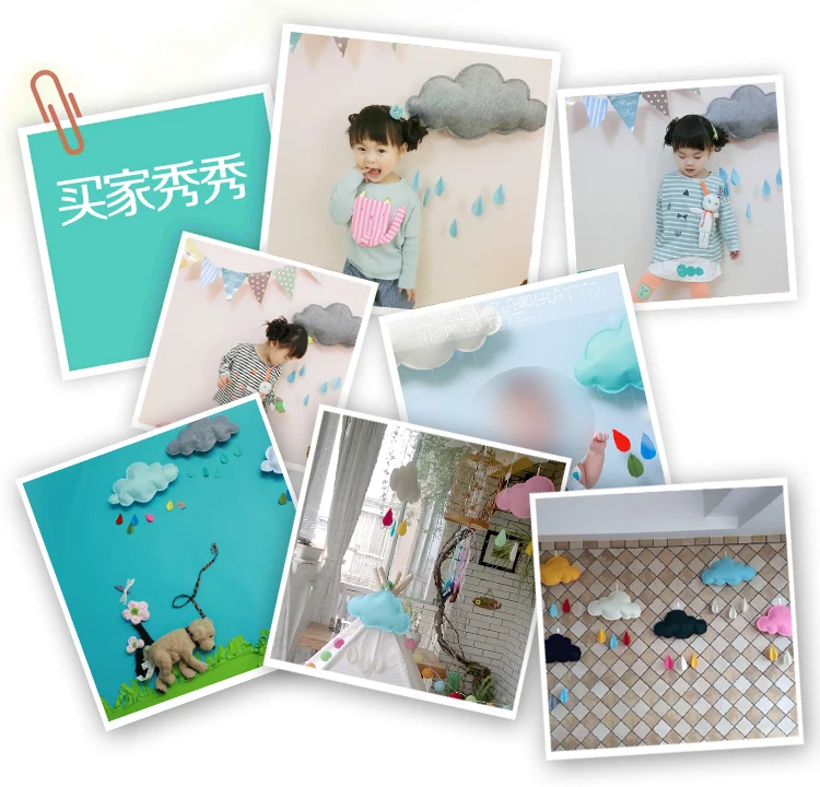 Реквизит для фотосъемки новорожденных с облаками и каплями аксессуары девочек