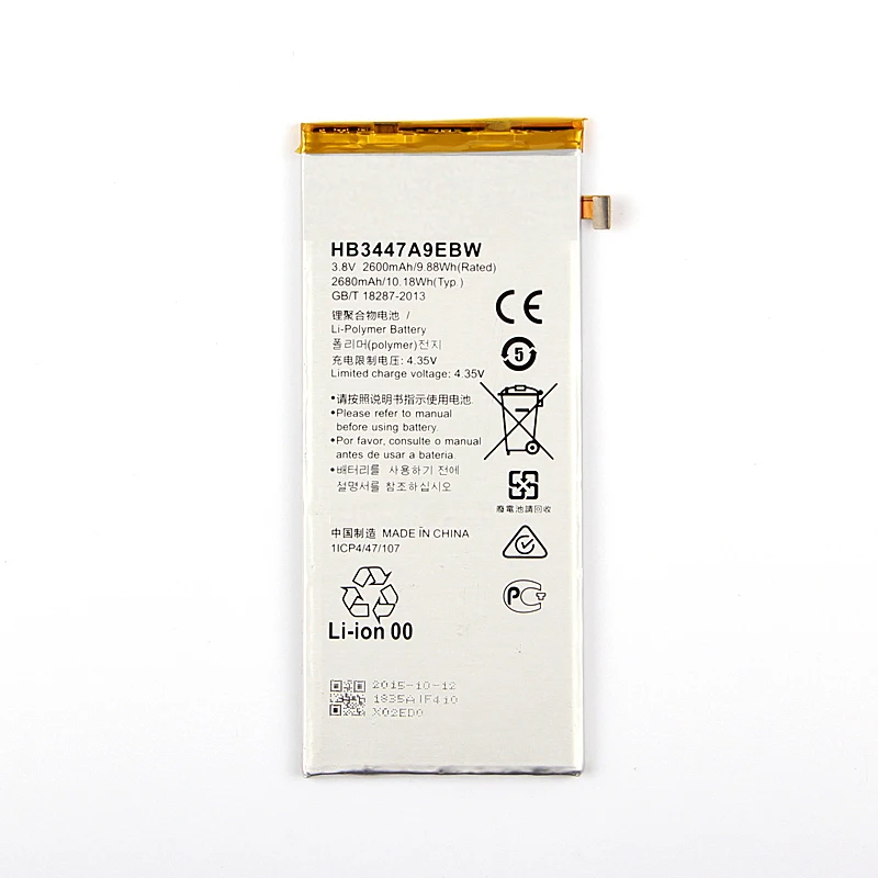 

ISUN HB3447A9EBW Replacement Battery For Huawei Ascend P8 Mobile Phone Battery 2600mAh