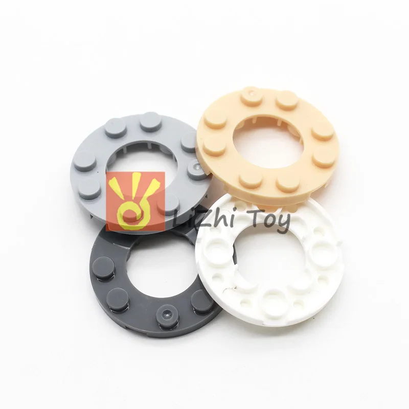 

MOC Brick Parts 11833 Plate Round 4 x 4 with 2 x 2 Hole Classic Piece Building Block Toy Accessory