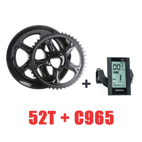 Bafang BBS02 750 Вт комплект с Батарея 8Fun 48V 750W Bafang центральный комплект для переоборудования электрического велосипеда с велосипедом Батарея 48V 17.5AH - Цвет: 52T and C965