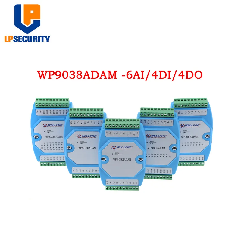 

6AI / 4DI / 4DO 0-20MA / 4-20MA input / Digital input and output module / RS485 MODBUS RTU communication WP9038ADAM