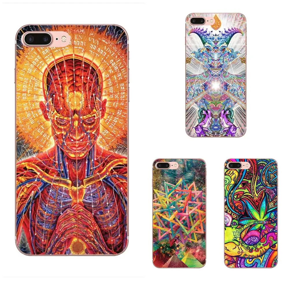 Psychedelic рисунок Сова глаза Черный телефон Мягкий чехол для Samsung Galaxy Note 5 8 9 S3 S4 S5 S6 S7 S8