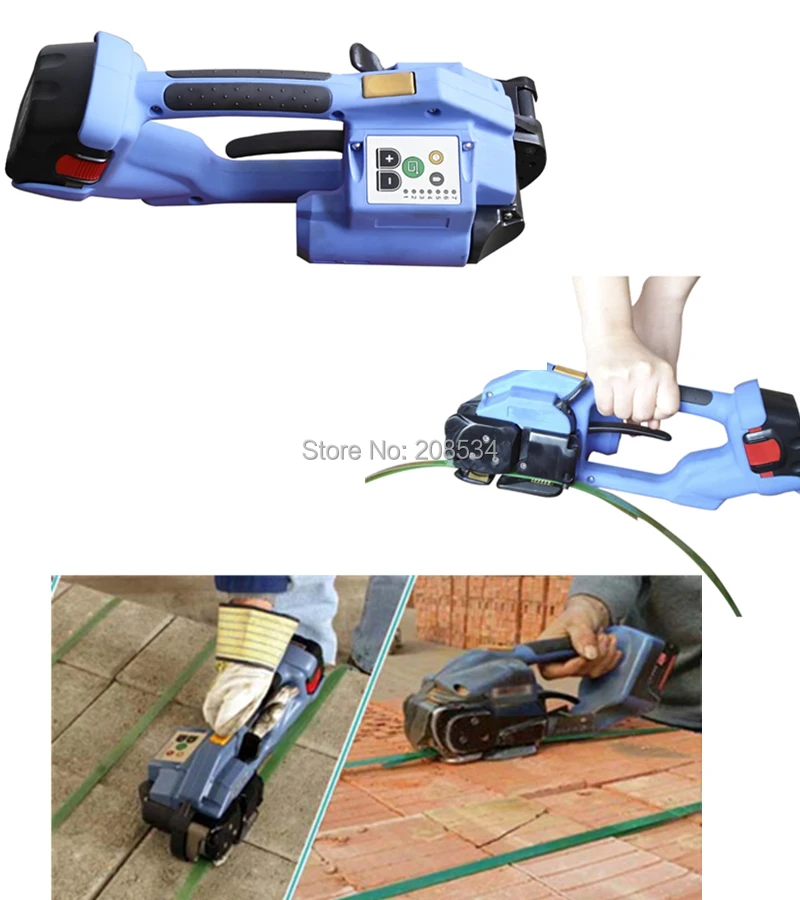 

Electric Strapping Machine 12-16MM PET/PP Banding strap Battery Powered PET plastic strapping tool