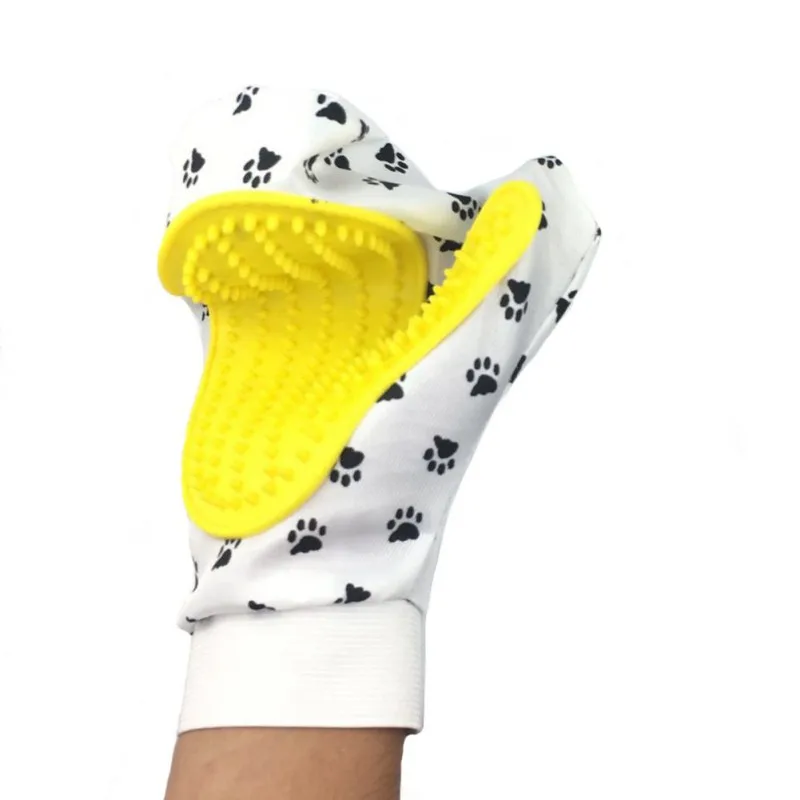 Dog Claw Print Grooming Gloves Pet Cat Hair Cleaning Dogs Comb | Дом и сад