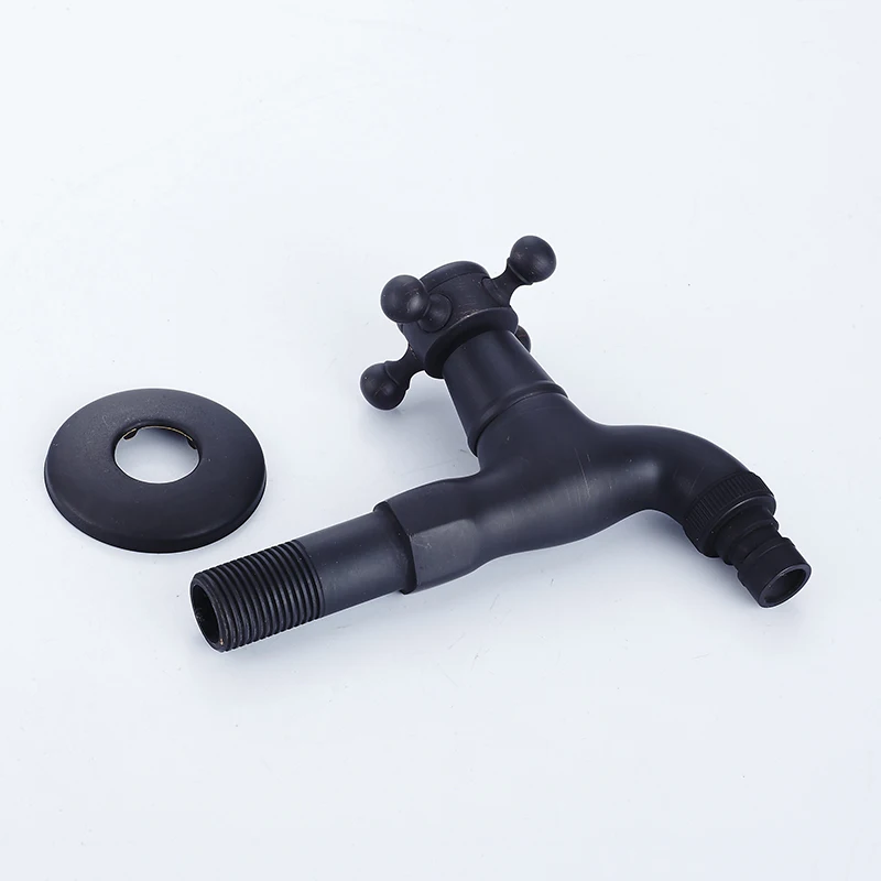 Декоративные настенные черные краны Bibcocks садовый ОРБ кран для ванной комнаты