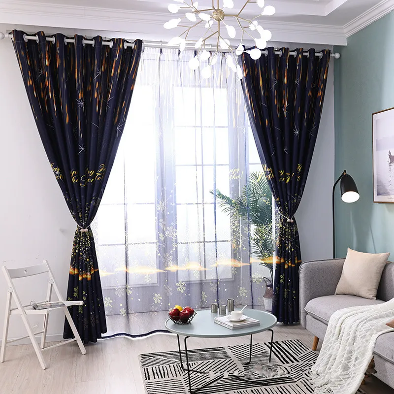 70% 80% затенение метеоритные затемненные занавески для гостиной со звездами
