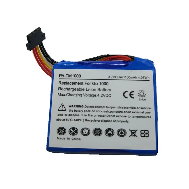 1100mAh 4.07Wh аккумуляторная батарея для TomTom GO Live 1000 1005 GPS Замена AHL03711018 + Бесплатные
