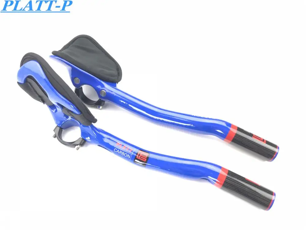 

PLATT-P Aero TT Carbon Handlebar Aero TT Bars Bicycle Rest Handlebar put Aeroes Carbon TT Handlebar Bike Handlebar blue